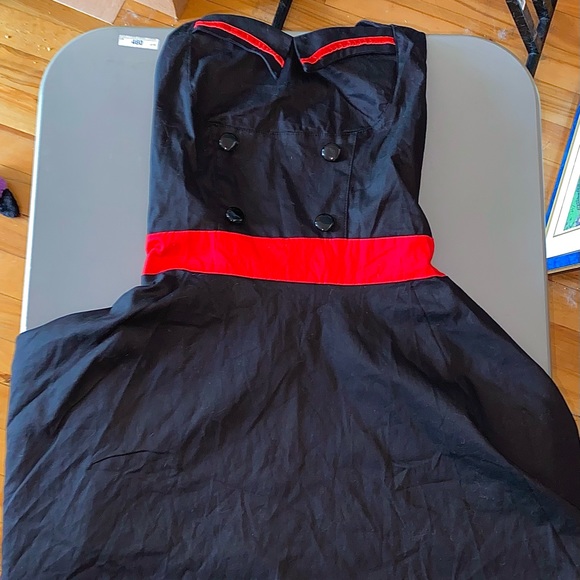 Cute vintage black and white dress - Picture 2 of 7